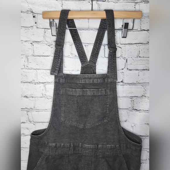Aerie Werk & Play Corduroy Gray Overalls Size Small - Picture 2 of 9